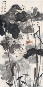 Chang dai chien lotus 7 tinta china antigua Pinturas al óleo